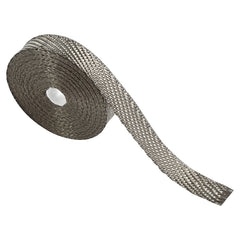 Custom Chrome 1" x 50' Fibreglass Titanium Exhaust Manifold Header Pipe Heat Wrap Thermal Tape