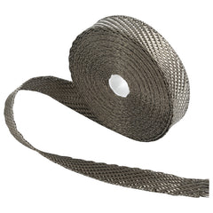 Custom Chrome 1" x 50' Fibreglass Titanium Exhaust Manifold Header Pipe Heat Wrap Thermal Tape