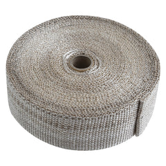 Custom Chrome 2" x 50' Fibreglass Exhaust Manifold Header Pipe Heat Wrap Thermal Tan Tape Roll
