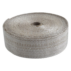Custom Chrome 2" x 50' Fibreglass Exhaust Manifold Header Pipe Heat Wrap Thermal Tan Tape Roll