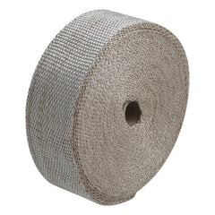 Custom Chrome 2" x 50' Fibreglass Exhaust Manifold Header Pipe Heat Wrap Thermal Tan Tape Roll