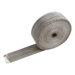 Custom Chrome 2" x 50' Fibreglass Exhaust Manifold Header Pipe Heat Wrap Thermal Tan Tape Roll