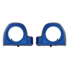 HR3 Electric Blue Lower Fairing Speaker Pods For Harley Touring Models 2014-2024