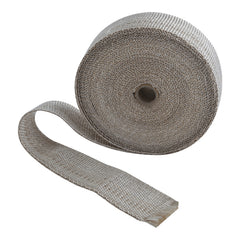 Custom Chrome 2" x 50' Fibreglass Exhaust Manifold Header Pipe Heat Wrap Thermal Tan Tape Roll