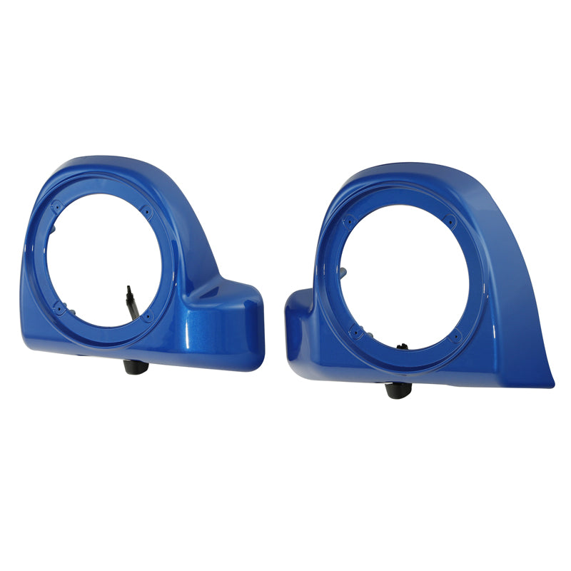 HR3 Electric Blue Lower Fairing Speaker Pods For Harley Touring Models 2014-2024