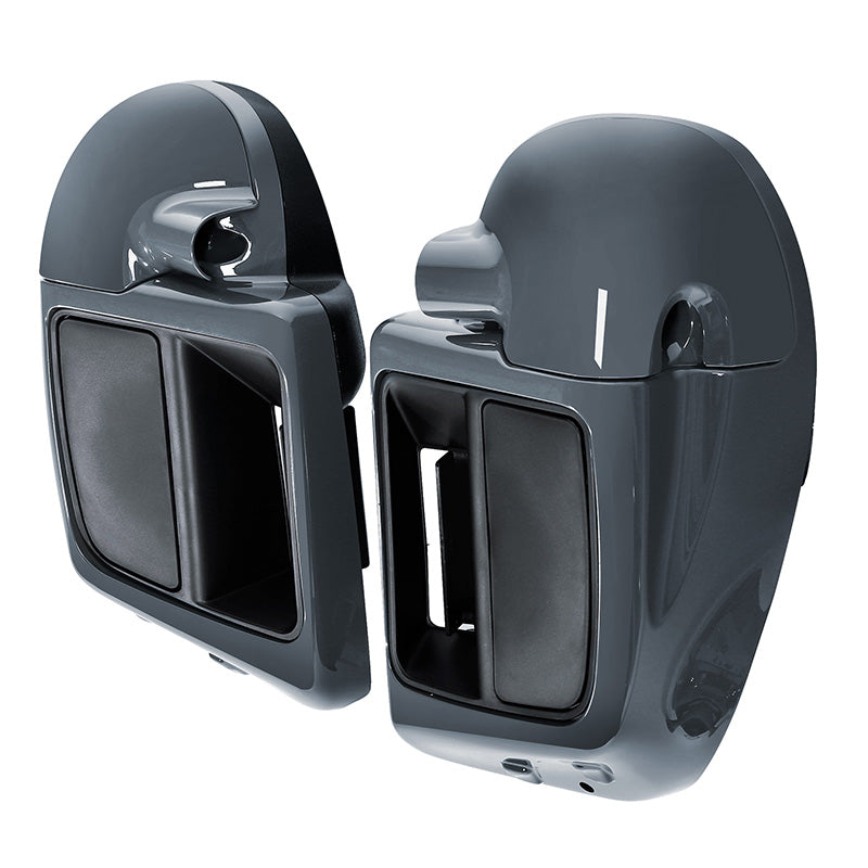 HR3 Apple Green / Gunship Gray Vented Lower Fairing Kit For Harley Touring models 2014-2024