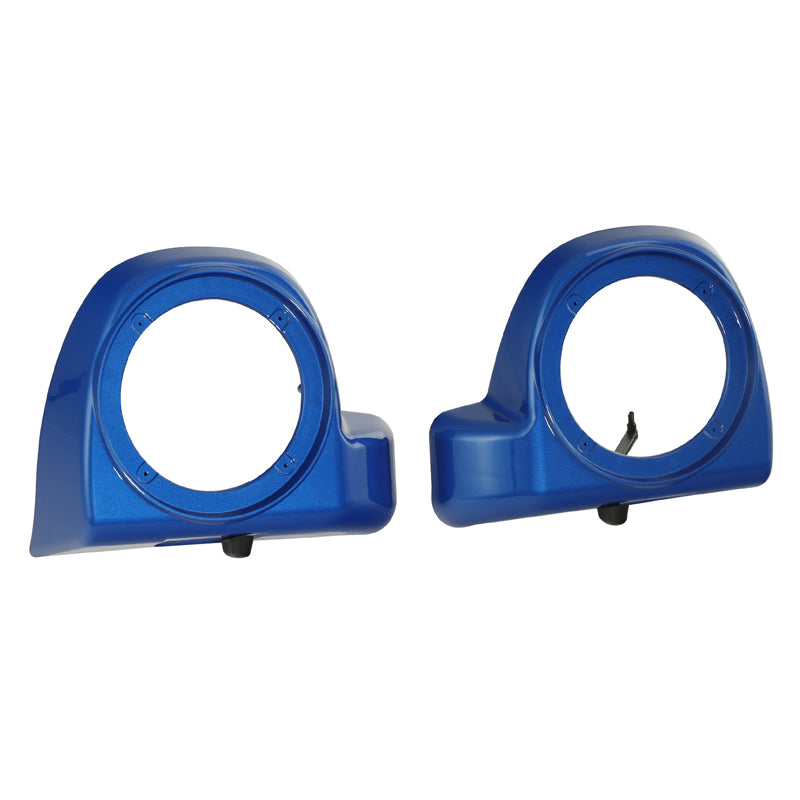 HR3 Electric Blue Lower Fairing Speaker Pods For Harley Touring Models 2014-2024