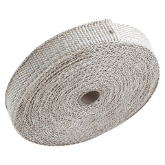 Custom Chrome 1" x 50' Fibreglass Exhaust Manifold Header Pipe Heat Wrap Thermal Tan Tape Roll