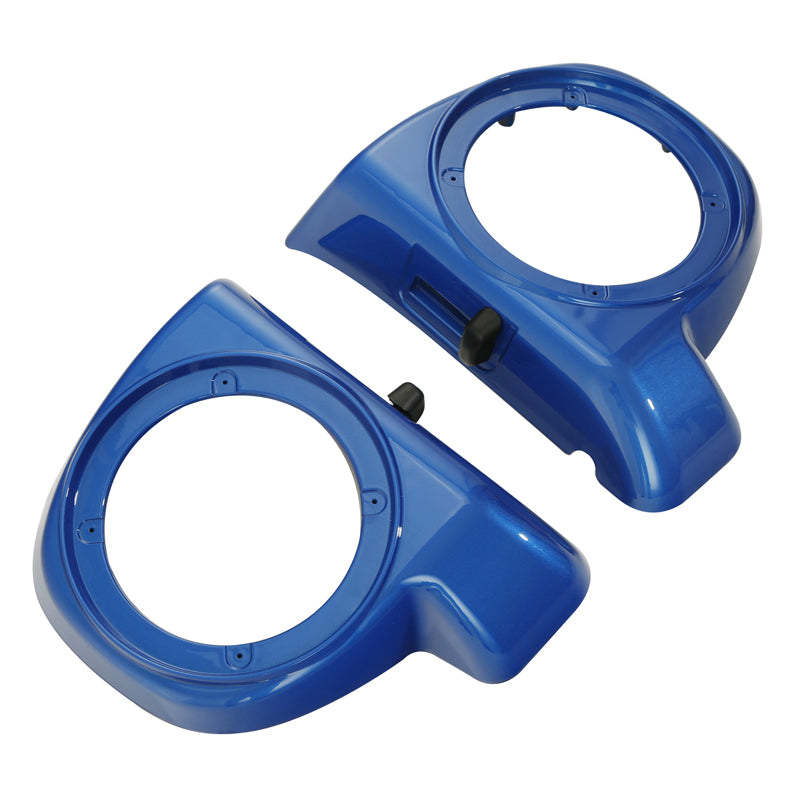 HR3 Electric Blue Lower Fairing Speaker Pods For Harley Touring Models 2014-2024