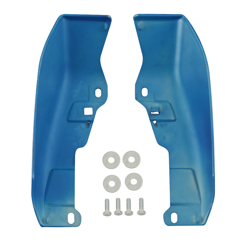 HR3 Electric Blue Mid-Frame Air Deflectors For Harley Touring and Trike Models 09-24