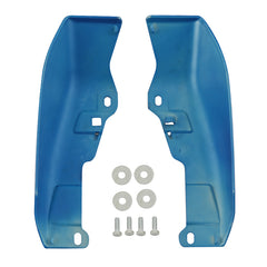 HR3 Electric Blue Mid-Frame Air Deflectors For Harley Touring and Trike Models 09-24