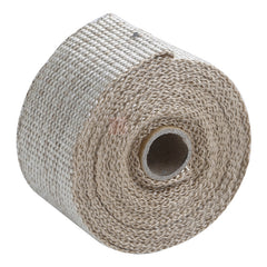 Custom Chrome 2" x 15' Fibreglass Exhaust Manifold Header Pipe Heat Wrap Thermal Tan Tape Roll