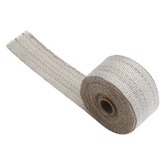 Custom Chrome 2" x 15' Fibreglass Exhaust Manifold Header Pipe Heat Wrap Thermal Tan Tape Roll