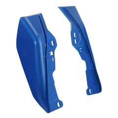 HR3 Electric Blue Mid Frame Air Heat Deflectors For Harley Touring and Trike Models 09-24