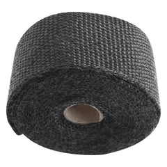 Custom Chrome 2"x15' Fibreglass Black Exhaust Manifold Header Pipe Heat Wrap Thermal Tape Roll