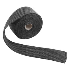 Custom Chrome 2"x15' Fibreglass Black Exhaust Manifold Header Pipe Heat Wrap Thermal Tape Roll