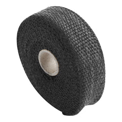 Custom Chrome 1"x15' Fibreglass Black Exhaust Manifold Header Pipe Heat Wrap Thermal Tape Roll