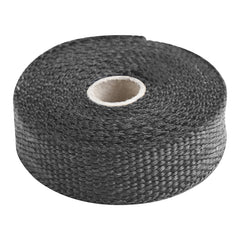 Custom Chrome 1"x15' Fibreglass Black Exhaust Manifold Header Pipe Heat Wrap Thermal Tape Roll