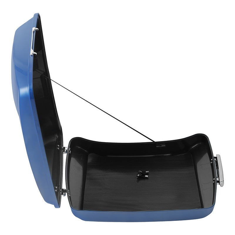 HR3 Electric Blue 5.5" Razor Style Touring Trunk Luggage For 14-24 Touring