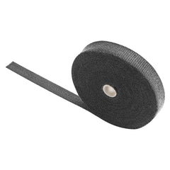 Custom Chrome 1"x50' Fibreglass Black Exhaust Manifold Header Pipe Heat Wrap Thermal Tape Roll