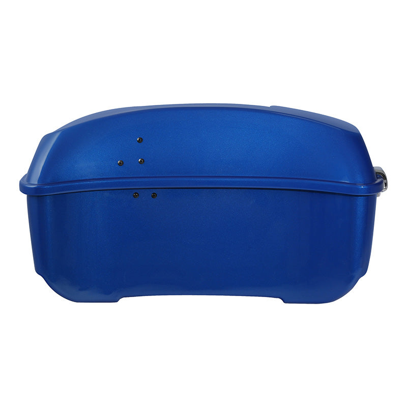 HR3 Electric Blue 13.7" King Size Touring Trunk Luggage For 14-24 Harley Touring