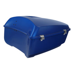 HR3 Electric Blue 13.7" King Size Touring Trunk Luggage For 14-24 Harley Touring