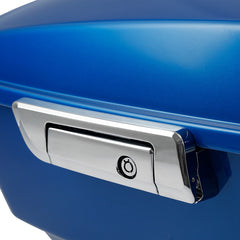 HR3 Electric Blue 13.7" King Size Touring Trunk Luggage For 14-24 Harley Touring