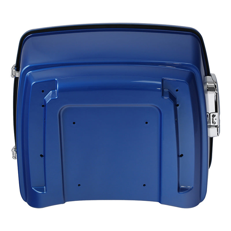 HR3 Electric Blue 13.7" King Size Touring Trunk Luggage For 14-24 Harley Touring