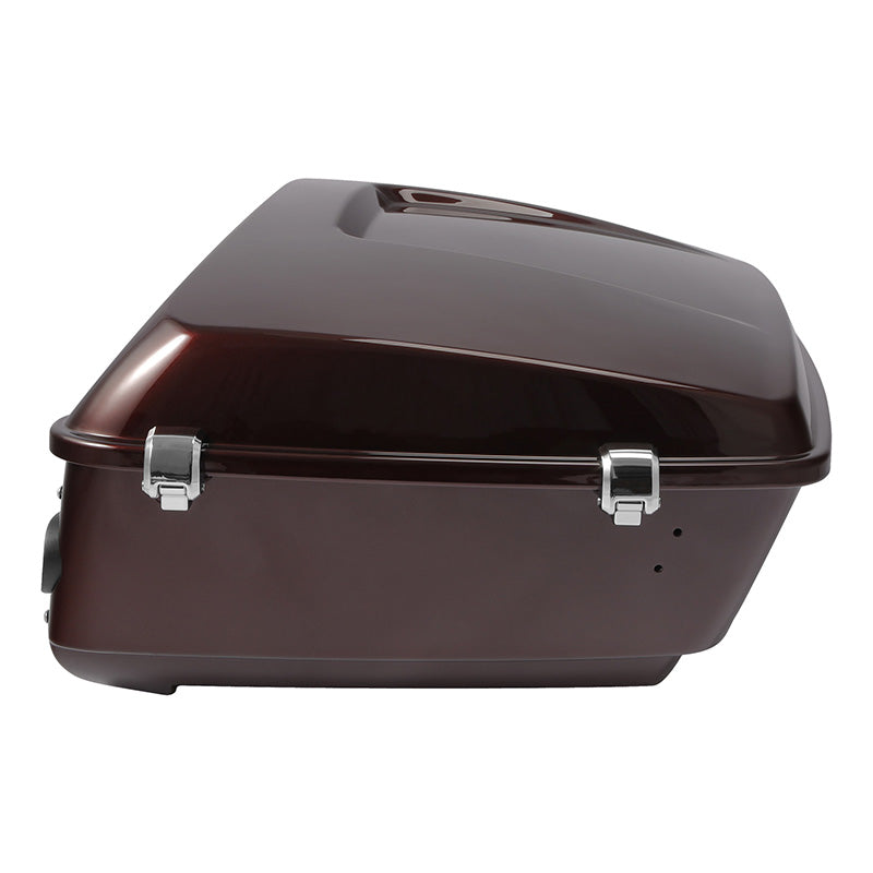 HR3 Twisted Cherry 2018RGU King Size Touring Trunk Luggage with Speaker Cut Outs For 14-24 Harley Touring