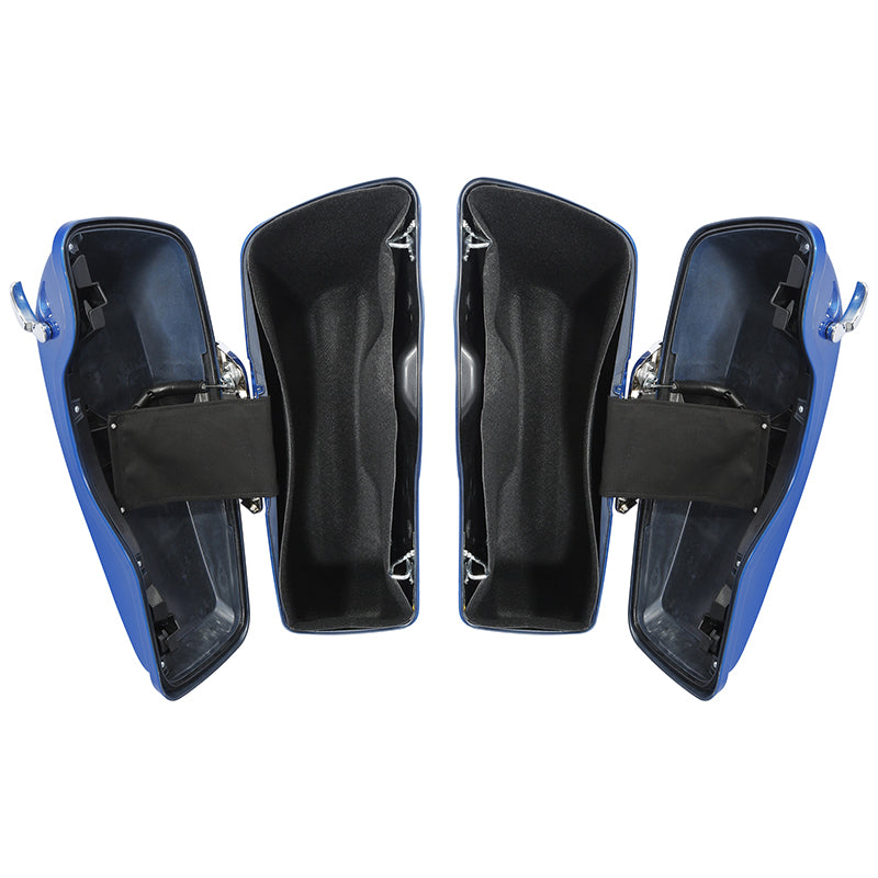 HR3 Electric Blue Hard Saddlebags (Regular) For 14-23 Harley Touring