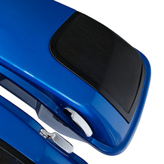 HR3 Electric Blue CVO Stretched Saddlebags with Speaker Lids For 14-23 Harley Touring