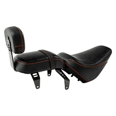 C.C. RIDER Indian Scout 2 Piece 2 Up Seat Driver Passenger Seat  With Backrest Crocodile Print For Scout Bobber Sixty Scout Bobber ABS, 2018-2024