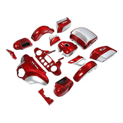 HR3 Wicked Red / Barracuda Silver Complete Body Fairing Kit For Harley Ultra Limited FLHTK 14-23