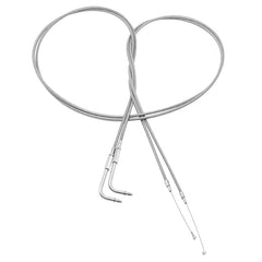 Custom Chrome 190cm Stainless Braided Throttle Cable Fit For Harley Sportster XL883 1200 02-14