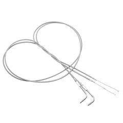 Custom Chrome 190cm Stainless Braided Throttle Cable Fit For Harley Sportster XL883 1200 02-14