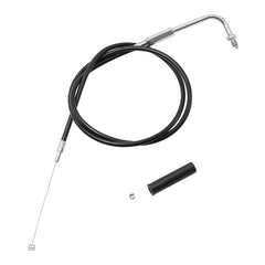 Custom Chrome 97cm Black Vinyl Throttle Cable Fit For Harley Softail Dyna 81-89 Sportster 81-95