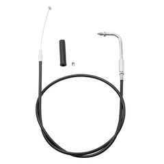 Custom Chrome 97cm Black Vinyl Throttle Cable Fit For Harley Softail Dyna 81-89 Sportster 81-95