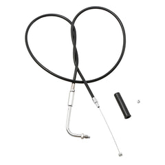 Custom Chrome 97cm Black Vinyl Throttle Cable Fit For Harley Softail Dyna 81-89 Sportster 81-95