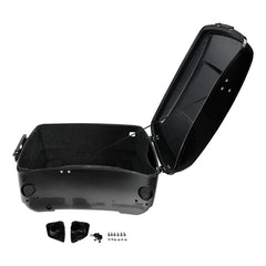 HR3 Black Earth Fade King Size Touring Trunk Luggage with Speaker Cut Outs For 14-24 Harley Touring
