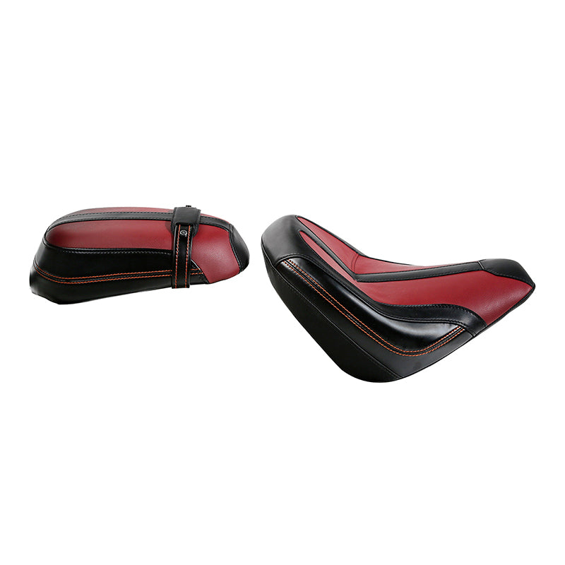 C.C. RIDER Indian Scout 2 Piece 2 Up Seat Driver Passenger Seat With Backrest For Indian Scout Sixty 100th Aniversary Scout ABS, 2015-2024