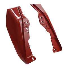 HR3 Pearl Red & Dark Alloy Mid Frame Air Heat Deflectors For Harley Touring and Trike Models 09-24