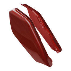 HR3 Pearl Red & Dark Alloy Mid Frame Air Heat Deflectors For Harley Touring and Trike Models 09-24