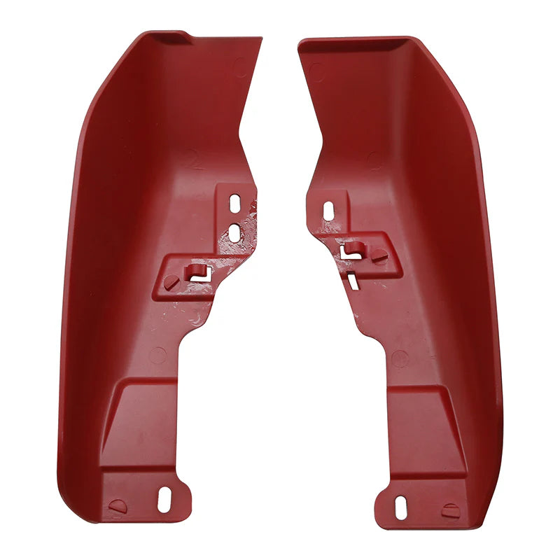 HR3 Pearl Red & Dark Alloy Mid Frame Air Heat Deflectors For Harley Touring and Trike Models 09-24