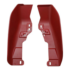 HR3 Pearl Red & Dark Alloy Mid Frame Air Heat Deflectors For Harley Touring and Trike Models 09-24