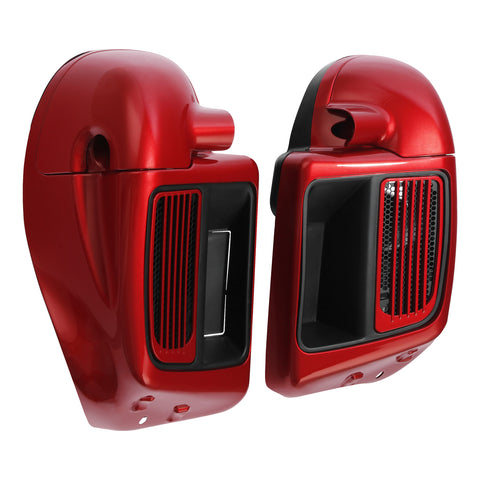 HR3 Wicked Red Vented Lower Fairing Kit FOR Harley Touring Models 2014-2023 (Fits water cooled models)