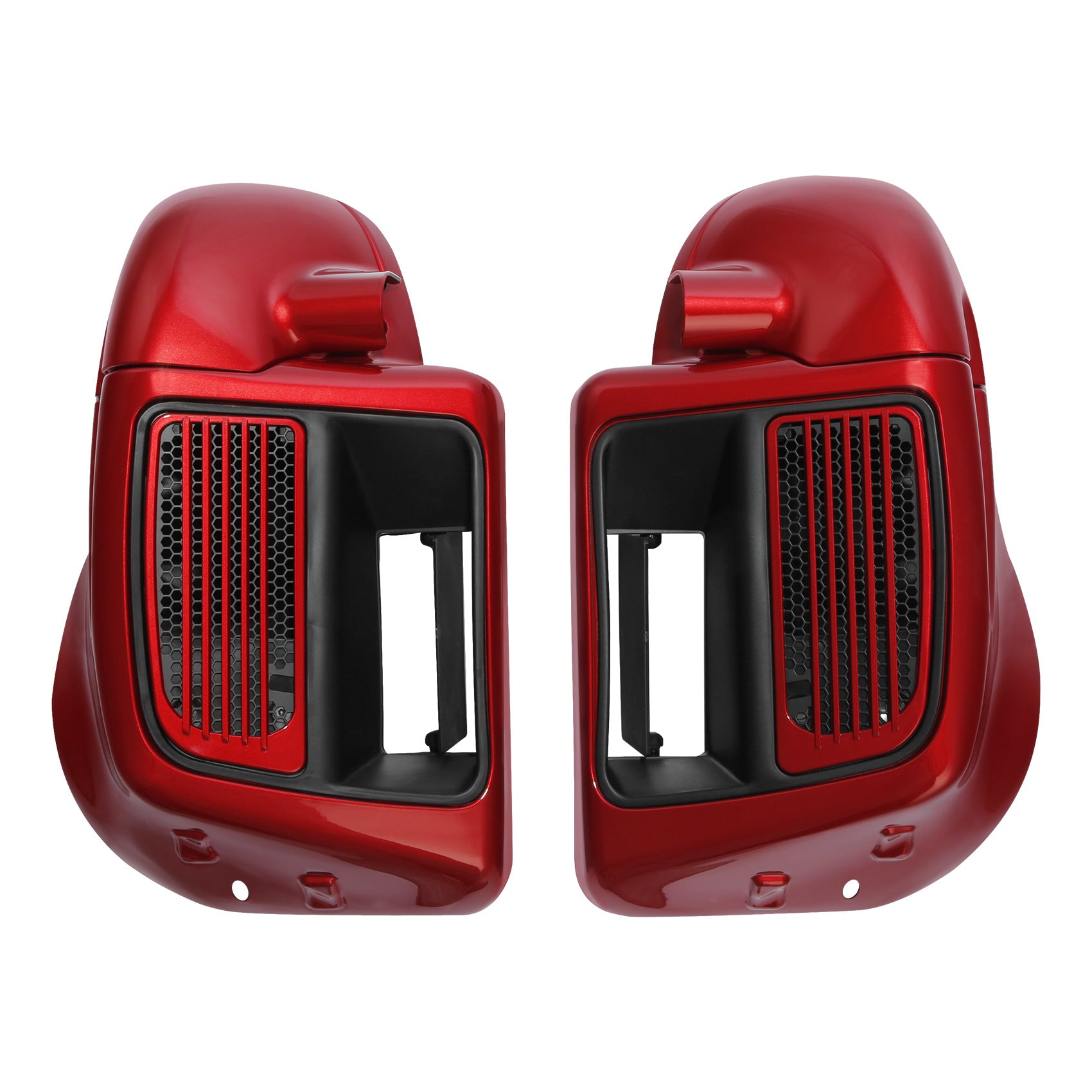 HR3 Wicked Red Vented Lower Fairing Kit FOR Harley Touring Models 2014-2023 (Fits water cooled models)