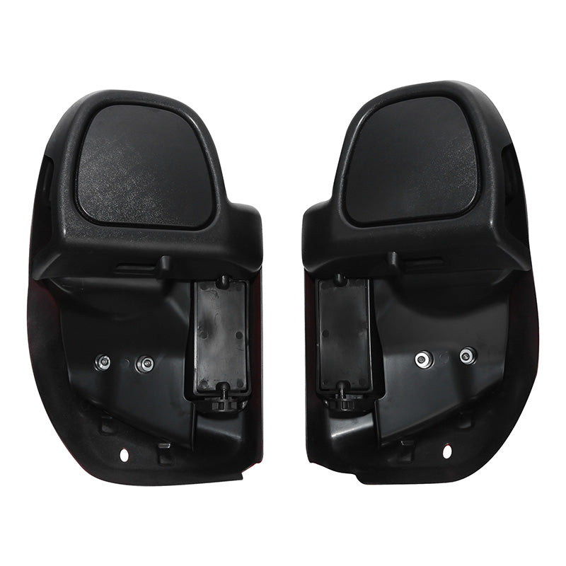 HR3 Wicked Red & Black Tempest Vented Lower Fairing Kit For Harley Touring Models 2014-2023 (Fits water cooled models)