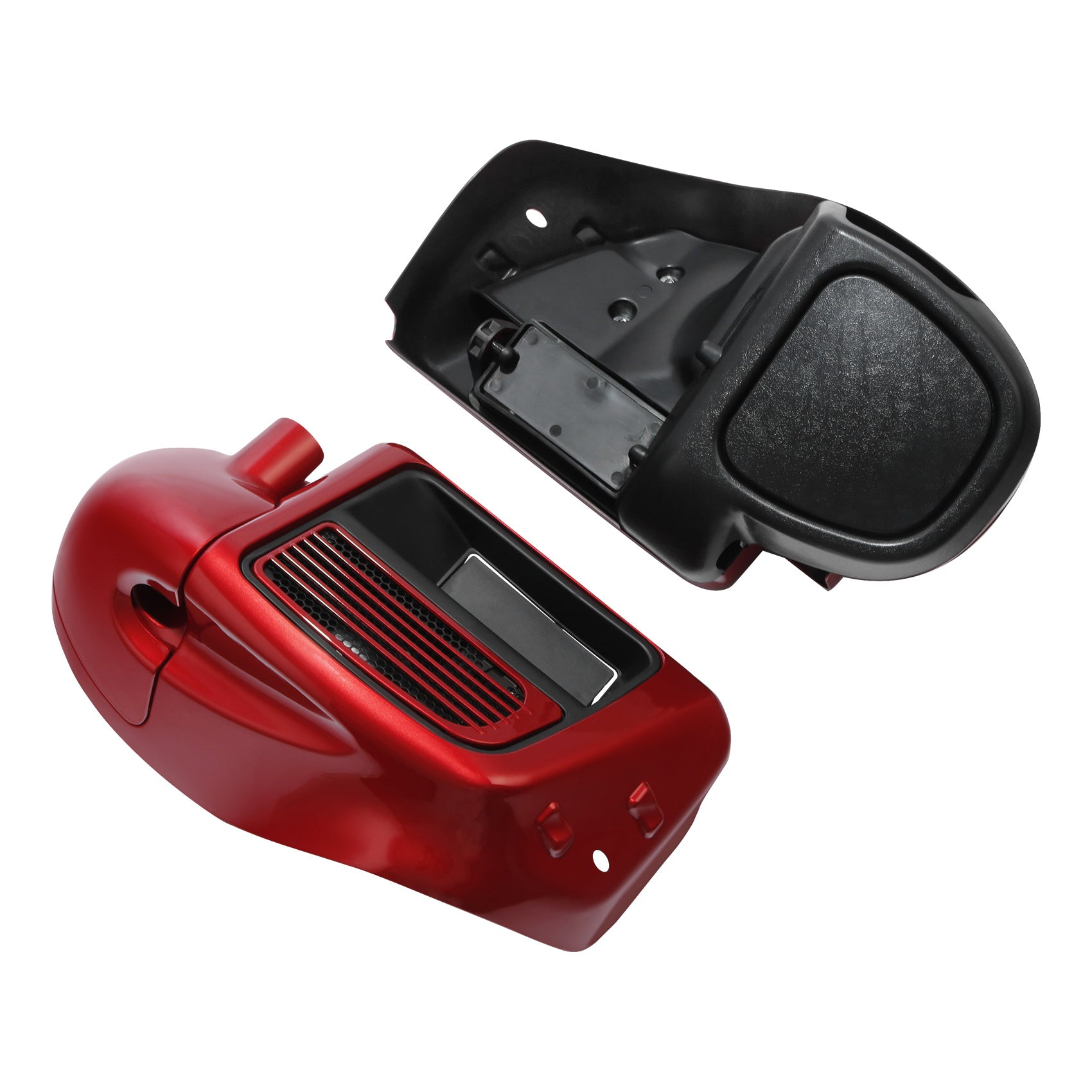 HR3 Wicked Red Vented Lower Fairing Kit FOR Harley Touring Models 2014-2023 (Fits water cooled models)