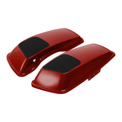 HR3 Wicked Red 6 X 9" Saddlebags Lid Speaker Cutouts W/ Grill For Harley Touring Models 2014-2023