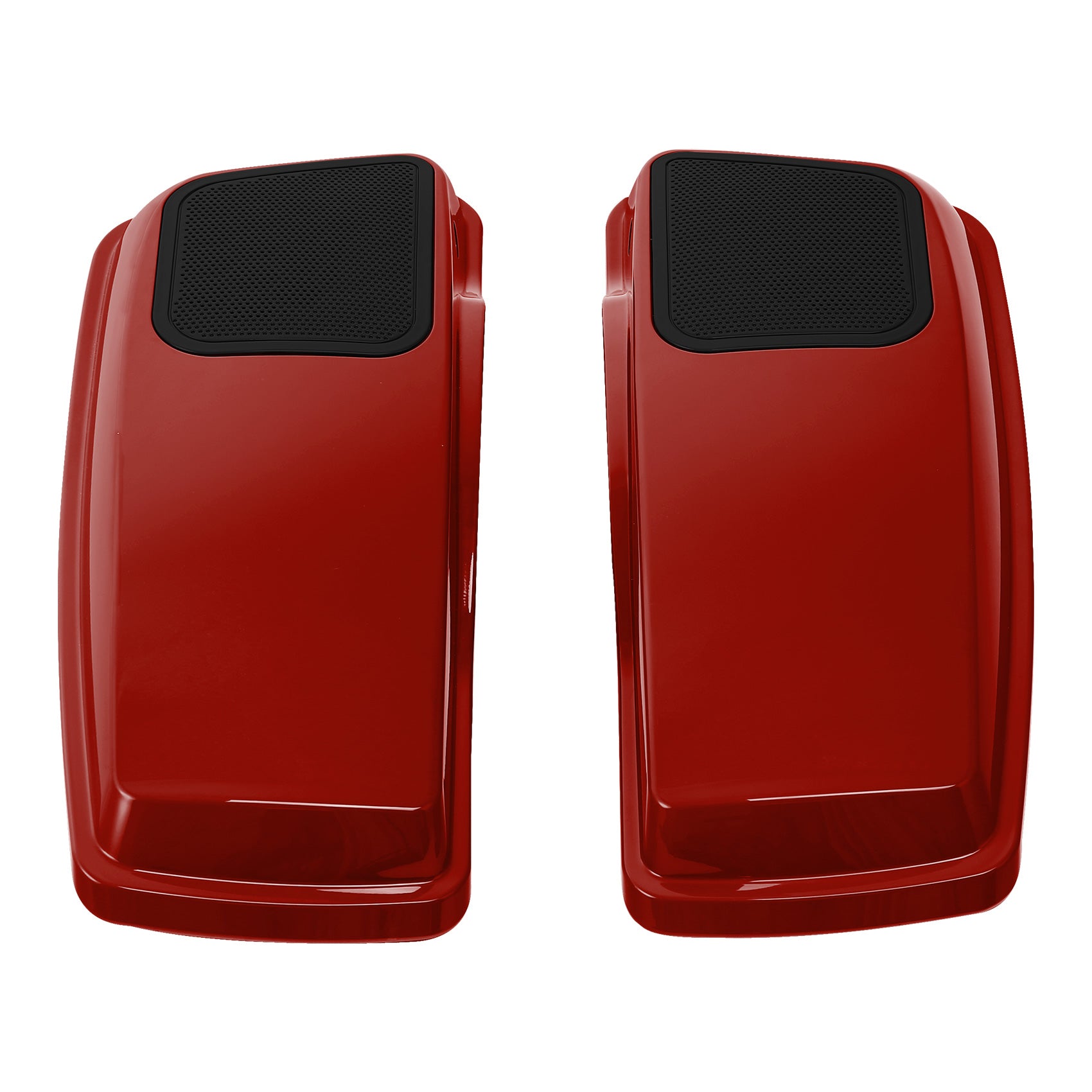 HR3 Wicked Red 6 X 9" Saddlebags Lid Speaker Cutouts W/ Grill For Harley Touring Models 2014-2023